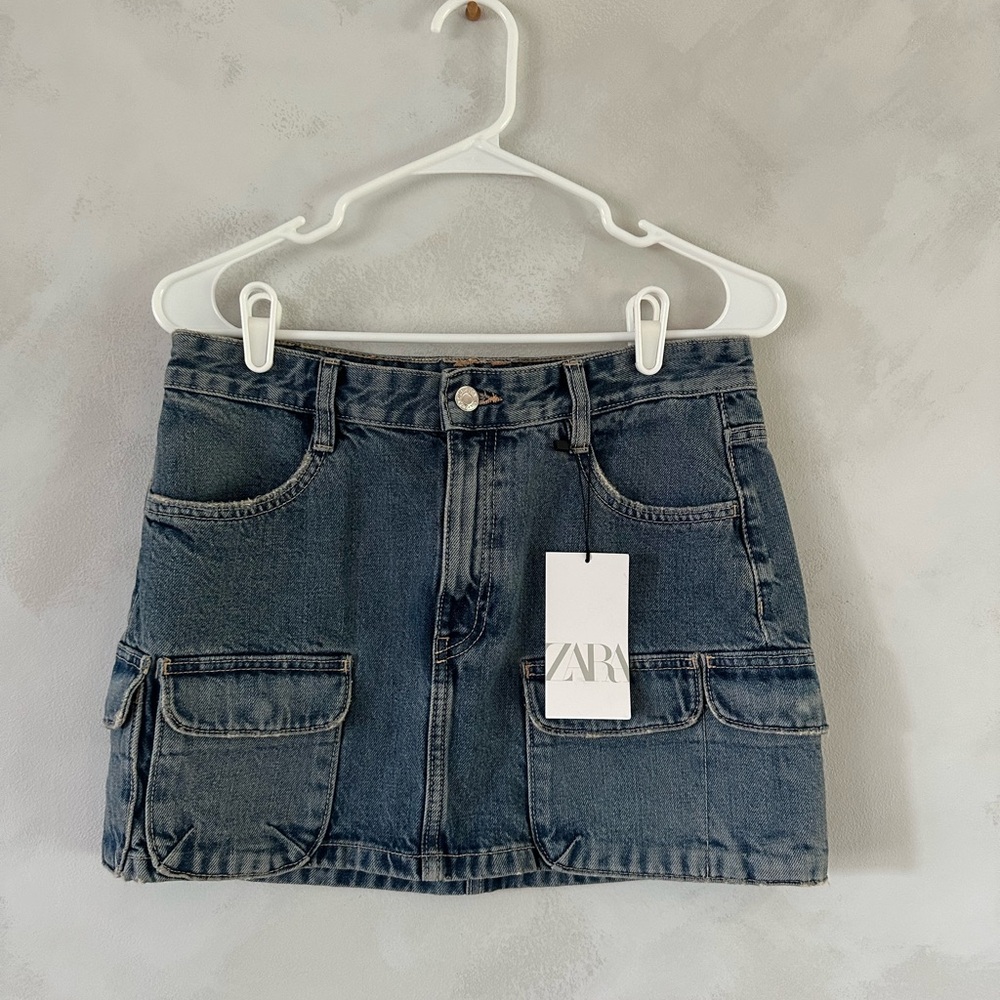 Zara Classic Blue Denim Skirt